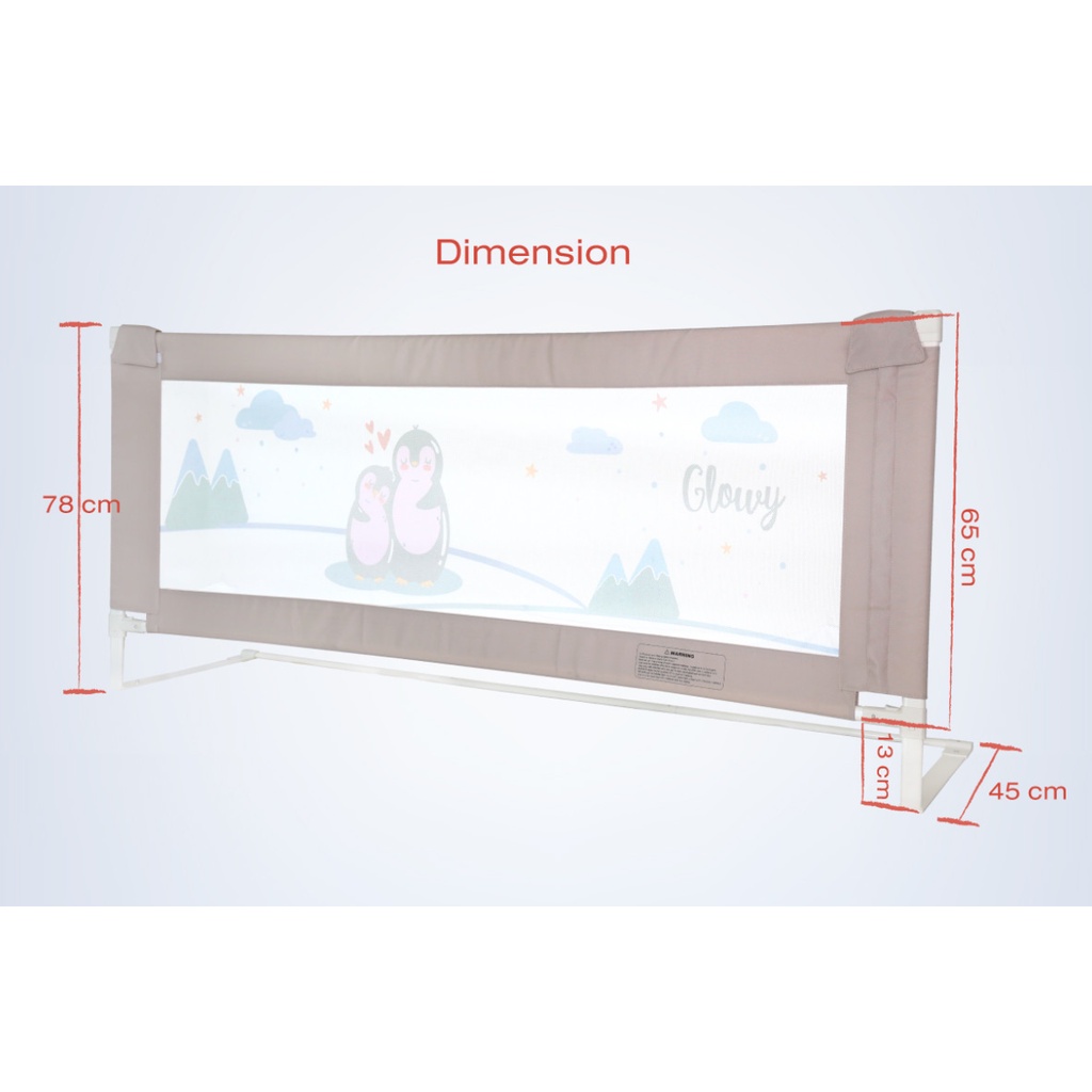 glowy-star-bedrail-gen-iii-ที่กั้นเตียง-ที่กั้นตกเตียง-ที่กั้นเตียงเด็ก-ขนาด-180-ซม