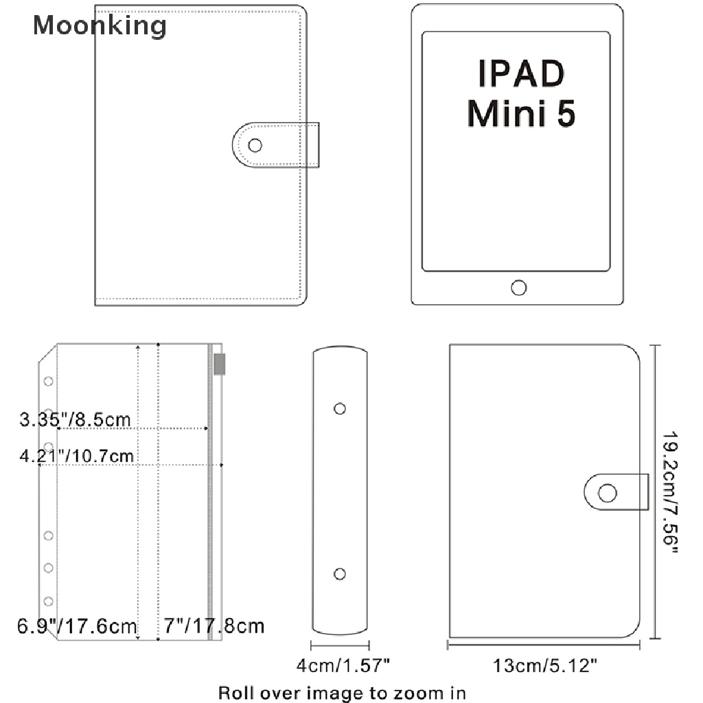 moonking-1-set-binder-budget-planner-cash-envelope-binder-with-budget-envelopes-a6-pocket-hot-sell