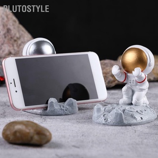 Plutostyle ขาตั้งโทรศัพท์มือถือ เรซิ่น ลายการ์ตูนนักบินอวกาศน่ารัก สําหรับตกแต่งบ้าน ออฟฟิศ รถยนต์