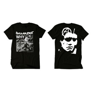 เสื้อยืดผ้าฝ้ายเสื้อยืด พิมพ์ลายวงพังก์ DISCHARGE BAND สไตล์พังก์L XL  XXL 3XL