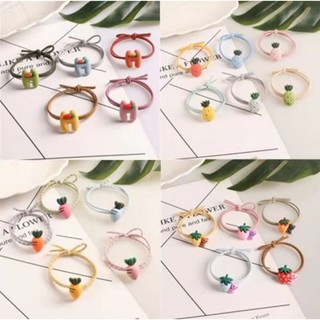 ยางรัดผมลายการ์ตูนสวยน่ารักของผู้หญิง1เส้น4บาท (มีของพร้อมส่ง)