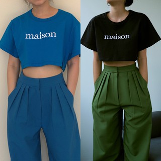 ☫maison KEEPS Midnight Cropped 