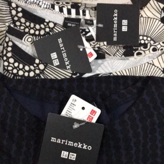 Uniqlo marimekko 2019 size M สีน้ำเงินเข้ม