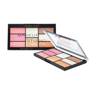 พาเลทแต่งหน้าชุดเดียวจบ Sivanna Pro Blush &amp; Contour &amp; Highlight HF369