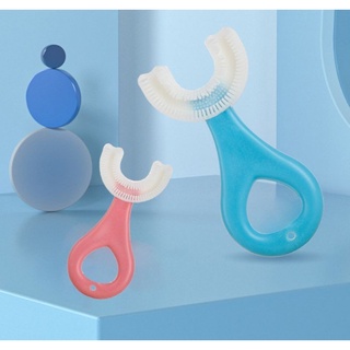 สินค้า พร้อมส่ง !! แปรงฟันซิลิโคน 360 องศา ยาสีฟันโฟม แปรงฟันตัวยู ยาสีฟันกลืนได้
