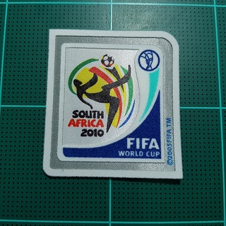 อาร์มรีดกำมะหยี่ ตกแต่ง ติดเสื้อบอล World Cup South Africa 2010 Soccer Patch Flock WC 2010 Football Badge SPAIN