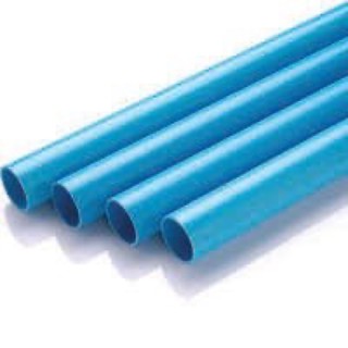 ท่อ 1 1/4” (8.5) (35 มม.) ท่อ PVC (สีฟ้า) ตราเสือ ยาว 1เมตร