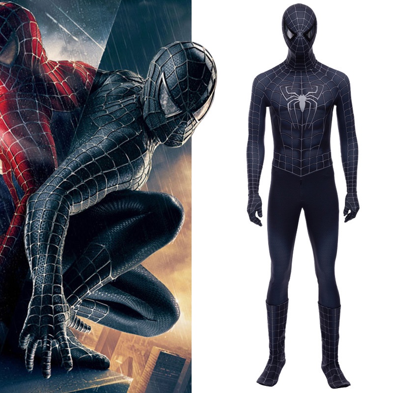 ภาพหน้าปกสินค้าชุดจั๊มสูทคอสเพลย์ Venom Spiderman สไตล์ภาพยนตร์ จากร้าน taiguofa.th บน Shopee