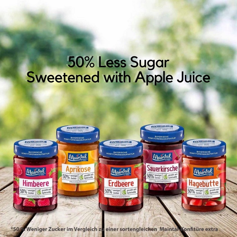 ภาพสินค้าเมนทอล แยม เชอร์รี่ สูตรลดน้ำตาล 200 กรัม - Maintal Fruit Spread Sour Cherry Jam Less Sugar 200g จากร้าน vitafoodstorethailand บน Shopee ภาพที่ 6