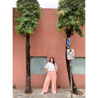 CurveG Wide Leg Pants Orose กางเกงขายาว สีโอรส