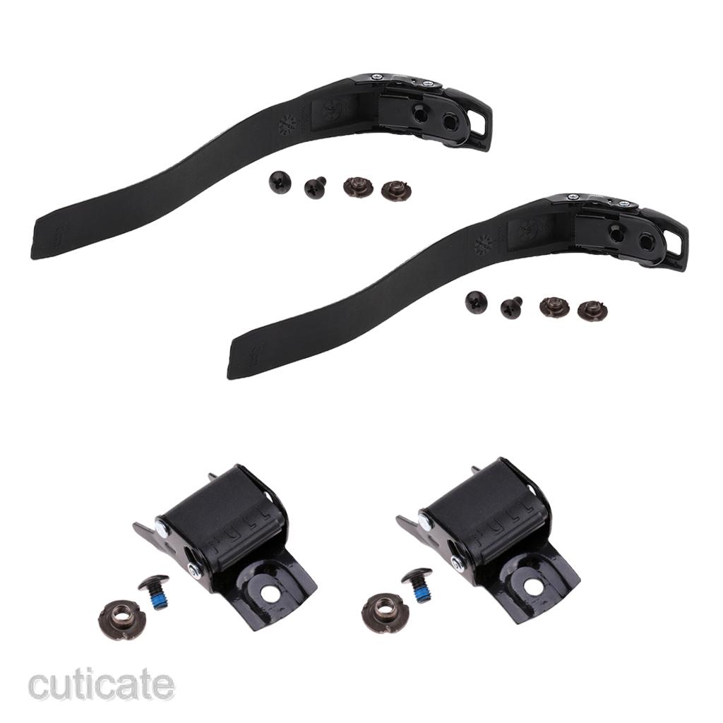 2set Replacement Inline Roller Skating Shoes Energy Strap + Skates Strap Buckle Clip with Mounting Screws for Smooth