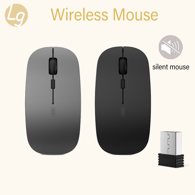 ภาพหน้าปกสินค้าLG SM500 Silent Wireless Mouse Rechargeable (ปรับDPIได้)DPI 1000-1600 (เมาส์ไร้สาย เสียงเงียบ)