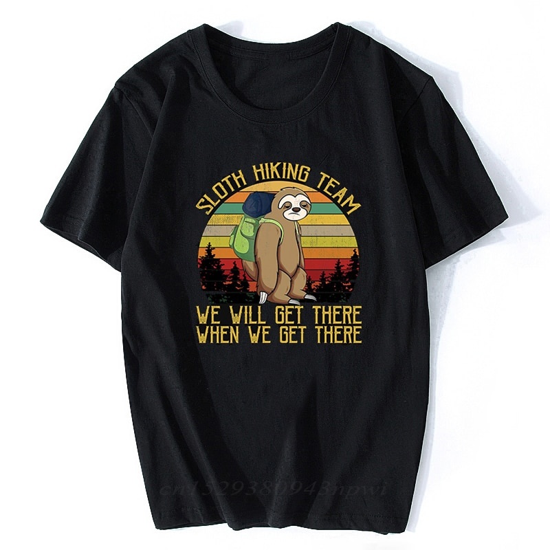เสื้อยืด-ผ้าฝ้าย-พิมพ์ลาย-sloth-hiking-team-we-will-get-have-สไตล์ฮาราจูกุ-วินเทจ-สีดํา-สําหรับผู้ชายs-5xl