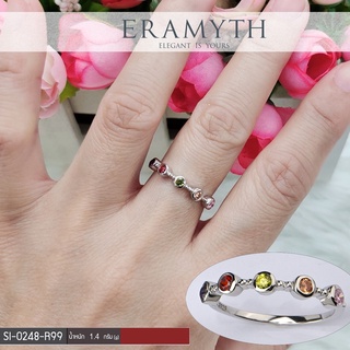 Eramyth Jewelry แหวน เงินแท้ SI-0248-R99 งานฝังเพชรสวิสCZ สินค้ามาตรฐานส่งออก