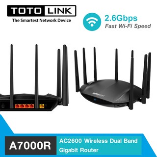 TOTOLINK Router A7000R Wireless AC2600 Dual Band Gigabit (Lifetime Warranty)
