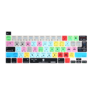 XSKN Premiere Pro Shortcuts Keyboard Cover Skin for New MacBook Pro 13.3&amp;quot; Touch Bar A2338 M1 A2251 A2289 US and EU