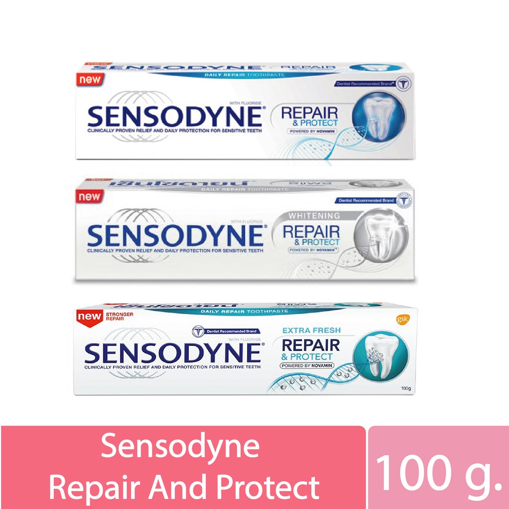 ยาสีฟันเซ็นโซดายน์-sensodyne-repair-and-protect-100g