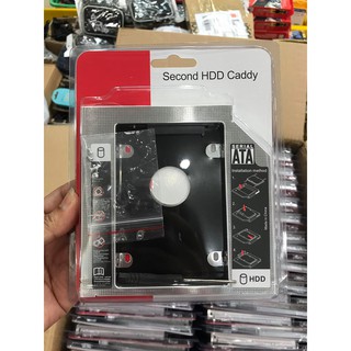 ส่งจากไทย ถาดแปลงฮาร์ดดิสใส่ช่อง DVD ของ Notebook พร้อมส่ง ถาดแปลง Hard disk สำหรับใส่ช่อง dvd notebook Hard Drive Caddy