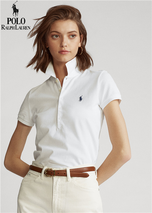 New Arrival Ralph Laurens Polo Shirt Summer Female Shirt Women's Cotton  Fine Oxford Short Sleeve 100% Cotton Slim Polo | Shopee Thailand
