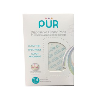 แผ่นซับน้ำนมแบบใช้แล้วทิ้ง Pur Disposal Breast Pads (24 pcs)