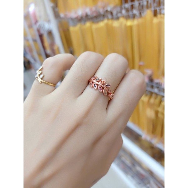 แหวนนาคลายใบมะกอกไม่ลอก