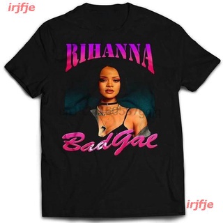 HOT SALINGเสื้อยืดผ้าฝ้ายirjfje Rihanna สไตล์ตะวันตก เสื้อยืด ผู้หญิง ผู้ชาย สไตล์เกาหลีเสื้อยืดผ้าฝ้ายสไตล์วินเทจ Gilda