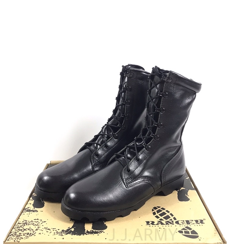 ภาพหน้าปกสินค้ารองเท้าคอมแบทRanger รองเท้าคอมแบทหนังแท้ รองเท้าคอมแบท ️Free เหล็กชิดเท้าสีดำรี ️ จากร้าน j.j.army บน Shopee