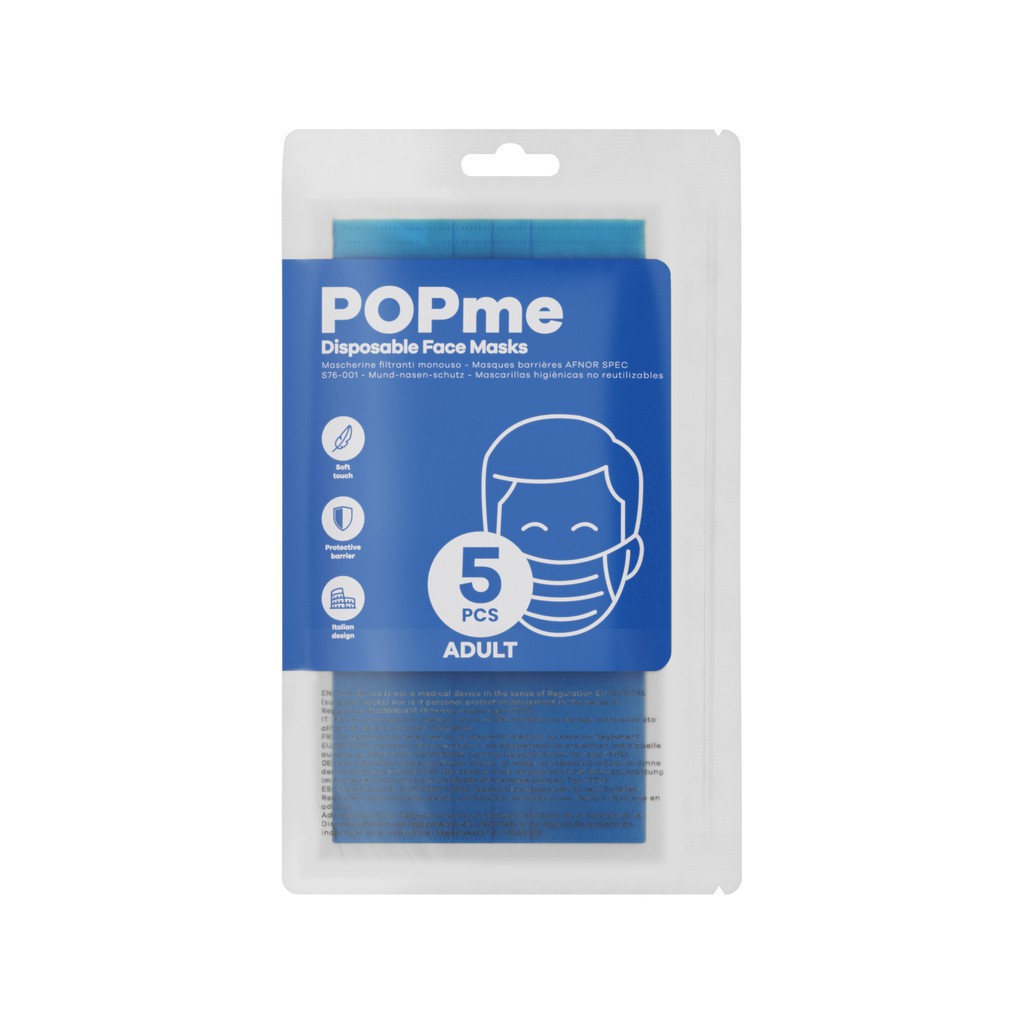 พร้อมส่ง POPme Mask ของแท้ นำเข้าจากอิตาลี (1 ซอง 5 ชิ้น) | หน้ากาก ...