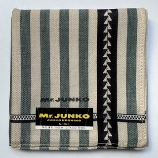 ผ้าเช็ดหน้าญี่ปุ่นวินเทจ Mr. JUNKO แบรนด์เนมแท้ 💯%