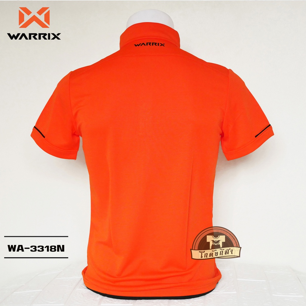 warrix-เสื้อโปโล-wa-3318n-สีส้ม-oa-วาริกซ์-วอริกซ์-ของแท้100