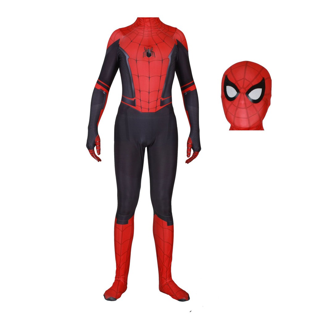 ภาพสินค้าชุดจั๊มสูทคอสเพลย์ Spider Man Far From Home Peter Parker Zentai Spiderman Superhero สําหรับทุกเพศ จากร้าน longju.th บน Shopee ภาพที่ 3