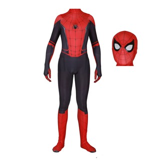 ภาพขนาดย่อของภาพหน้าปกสินค้าชุดจั๊มสูทคอสเพลย์ Spider Man Far From Home Peter Parker Zentai Spiderman Superhero สําหรับทุกเพศ จากร้าน longju.th บน Shopee ภาพที่ 3