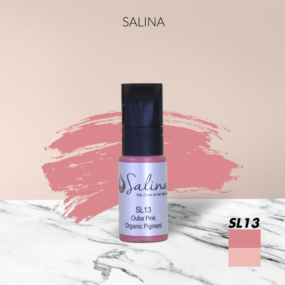 สีสักปาก-salina-sl13-สีชมพูนู๊ดสุดฮิต-ติดดี-ติดไว-ถูกใจช่างสัก