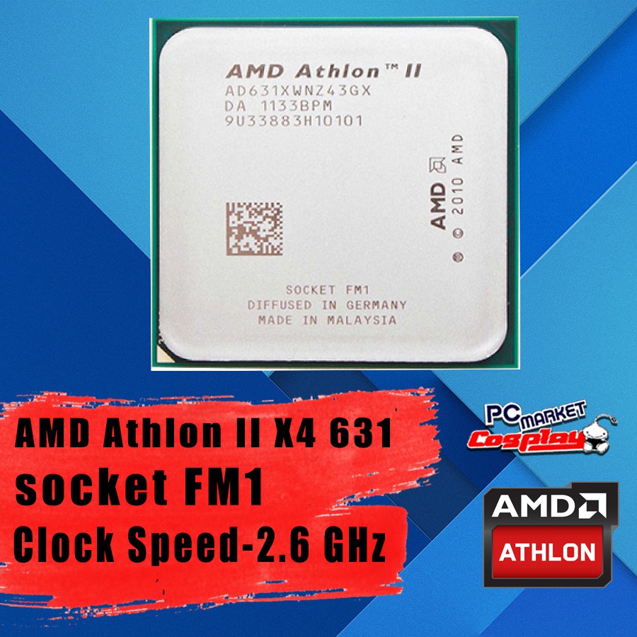 ซ็อกเก็ต AMD Athlon II X4 631 FM1 2.6GHZ (รีเฟอร์บิช) | Shopee Thailand