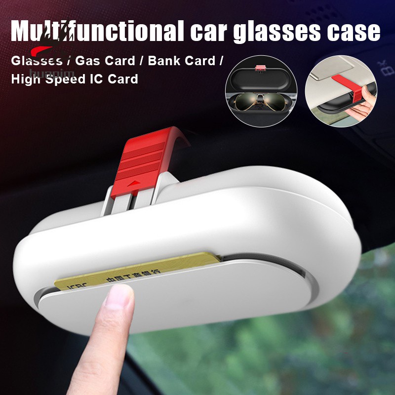 ที่เก็บแว่นตา-ที่เก็บบัตรในรถ-ที่เสียบบัตร-กล่องใส่บัตร-รถยนต์-กล่องใส่แว่นในรถ-ที่ใส่แว่นตา-เก็บบัตรจอดรถ