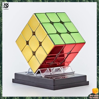 รูบิค 3x3 แม่เหล็ก ลูบิค 3x3 ของแท้ Whirlwind Boy Magnetic Plating Cube Flying Magnetic Third -order Rubik ของ Cube Electroplating Cool Collection ของขวัญ