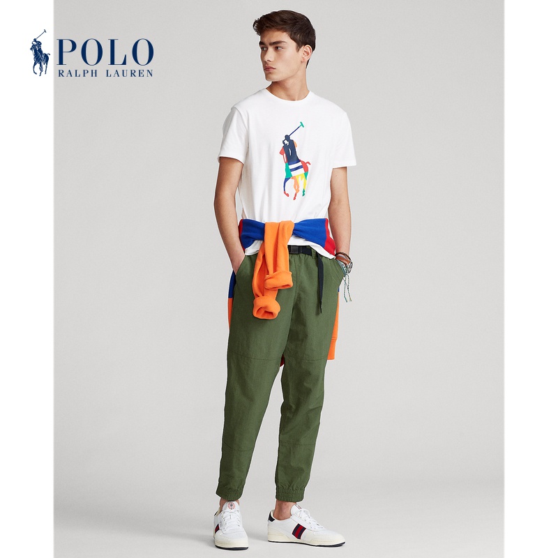 ralph-lauren-ralph-lauren-เสื้อยืดลําลองสําหรับผู้ชายแขนสั้นคอกลมพิมพ์ลาย