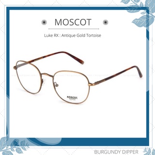 กรอบแว่นตา Moscot รุ่น Luke RX : Antique Gold Tortoise Size 49 MM.