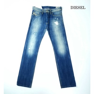 ยีนส์ Diesel เอว 32 เฟดจัด แต่งขาดเดิม ขากระบอกเล็ก Made in Italy