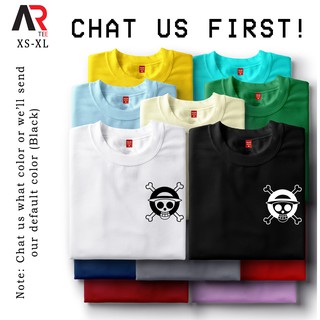 เสื้อยืดผู้ชาย90 - AR Tees หนึ่งชิ้นโลโก้ v21 ลูฟี่เสื้อที่กําหนดเอง Unisex Tshirt สําหรับผู้หญิงแล