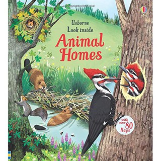 หนังสือความรู้ทั่วไปภาษาอังกฤษ Look inside Animal Homes (Board book)