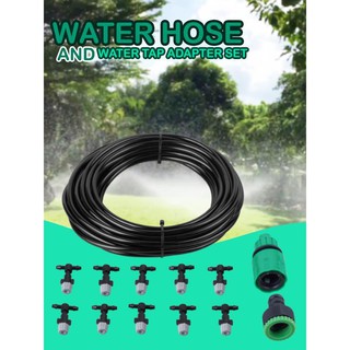 สายฉีดน้ำ อเนกประสงค์ สปริงเกอร์ ชุดรดน้ำสวน สายฉีดน้ำ Water Hose and Water Tap Adapter Set