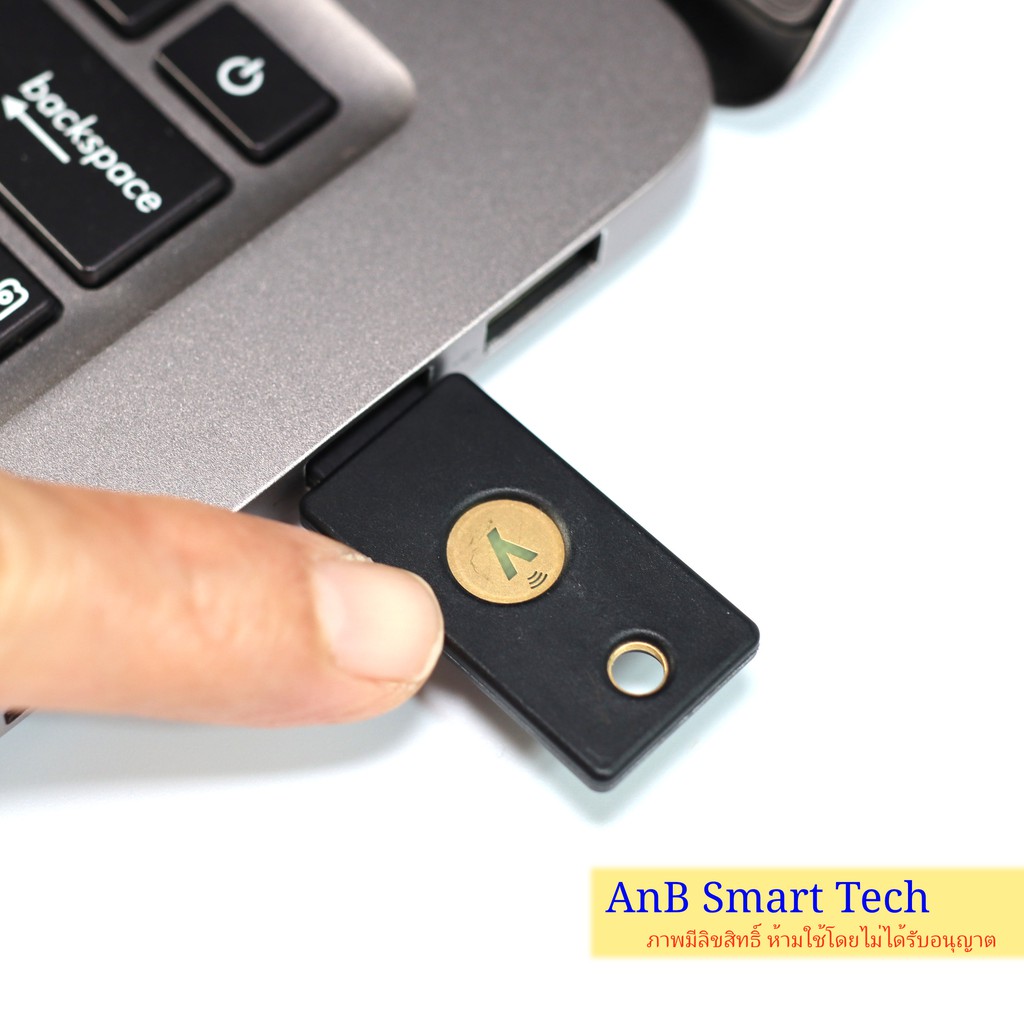 ภาพหน้าปกสินค้าYubiKey 5 NFC (Yubico) ปกป้อง account Binance, Gmail, YouTube, Facebook (AnB Smart Tech) FIDO2 ใช้คู่กับ Ledger nano x จากร้าน anbsmarttech บน Shopee