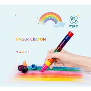 ภาพหน้าปกสินค้าสีเทียน สีเทียนนิ้ว 15สี สำหรับเด็กหัดจับ ล้างน้ำได้ 💦 ที่เกี่ยวข้อง