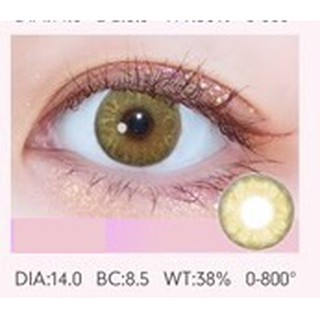 (1pair)(20.MAY.25)GEM Series,14.0mm，CLAMIDO brand,(grade0.0-8.0),Contact Lens yearly use(brown)