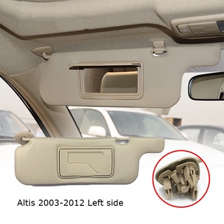 แผงบังแดดหน้ารถ ที่กันแดด ที่บังแดด สำหรับ Altis 2003-2012 ด้านซ้าย ที่บังแดดด้านขวา