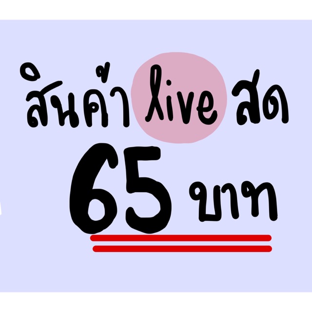 สินค้าจากไลฟ์-ราคา65บาท