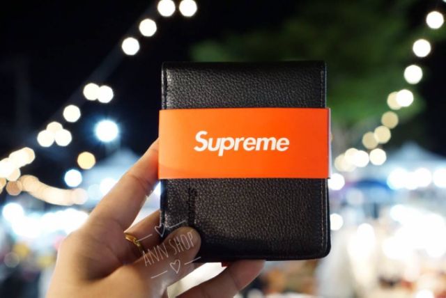 เป๋าตังค์-supreme-พร้อมกล่อง-แบบพับ