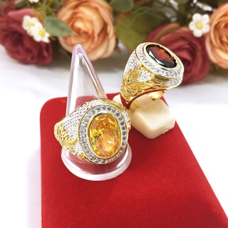แหวนพญานาคฝังพลอย แหวนทอง แหวนพลอย แหวนเพชร ชุบทอง ทองไมครอน ใส่เสริมบารมี ใส่ออกงานได้ รูปถ่ายจากสินค้าจริง