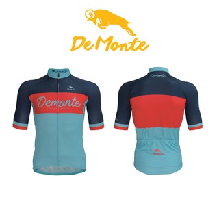 Demonte cycling เสื้อจักรยาน DE060 Classic Orange สำหรับผู้ชาย เนื้อผ้า Drymax